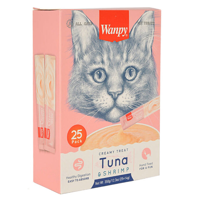 LICKABLE TREAT TUNA & SHRIMP FOR CAT 14 g & 25 pcs