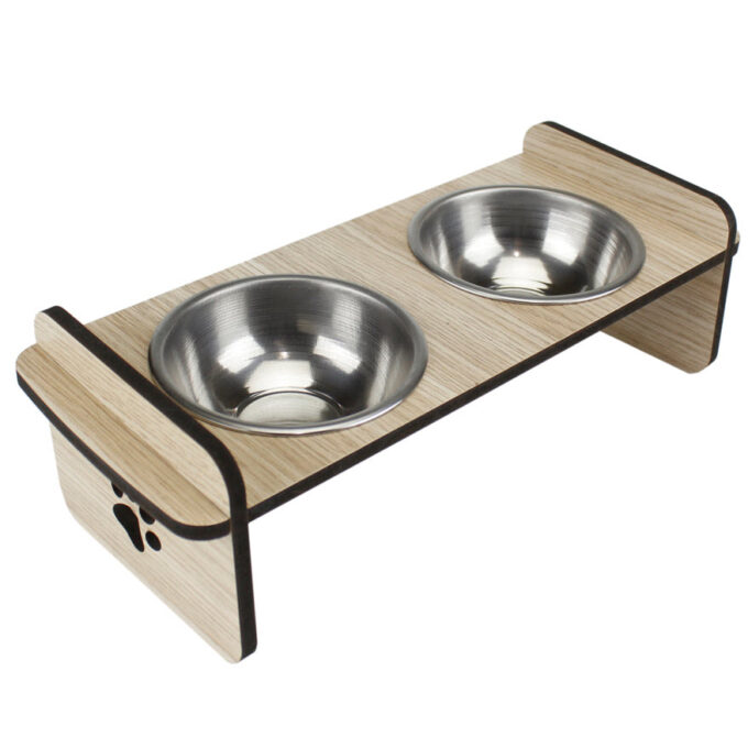 Okutan WOODEN DEMOUNTED DOUBLE FOOD CONTAINER LIGHT OAK