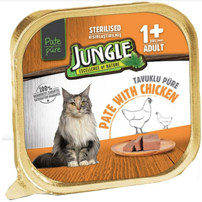 Jungle Patte 100 g Sterilesed Chicken (32 pcs)