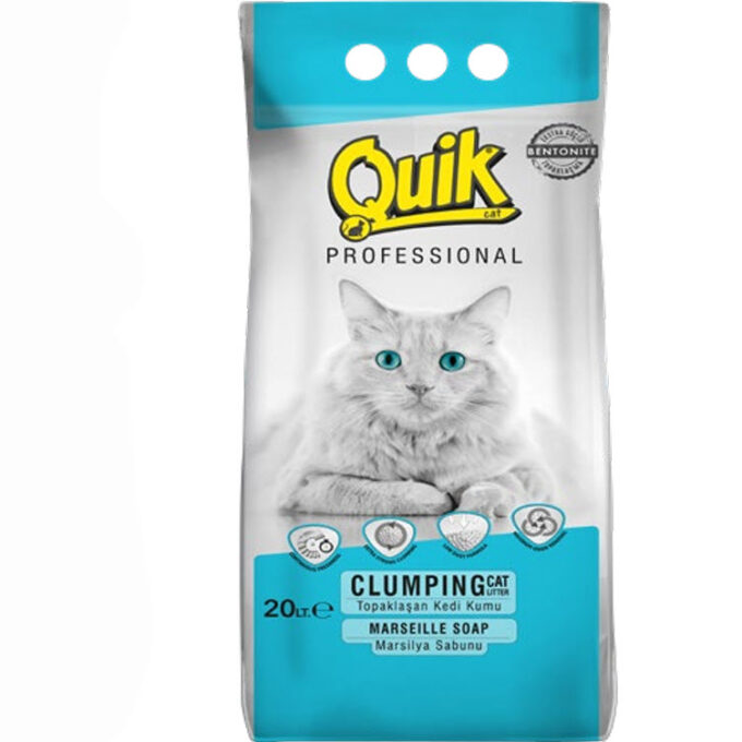 QUIK-BENTONITE CAT LITTER 20 LT  MARSELLIE 0,6-2,25 MM